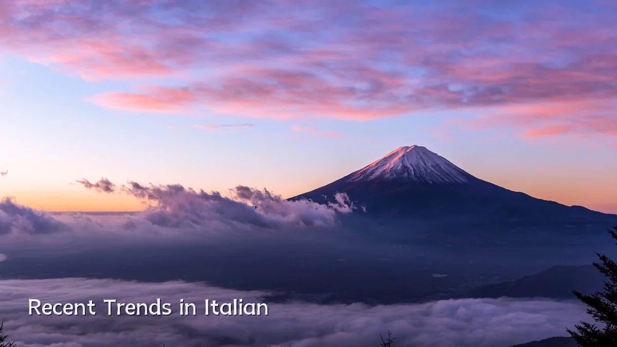 Recent Trends in Italian